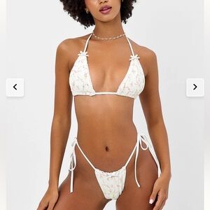 Frankie’s Bikinis Day Lily Tia Top and Bottom